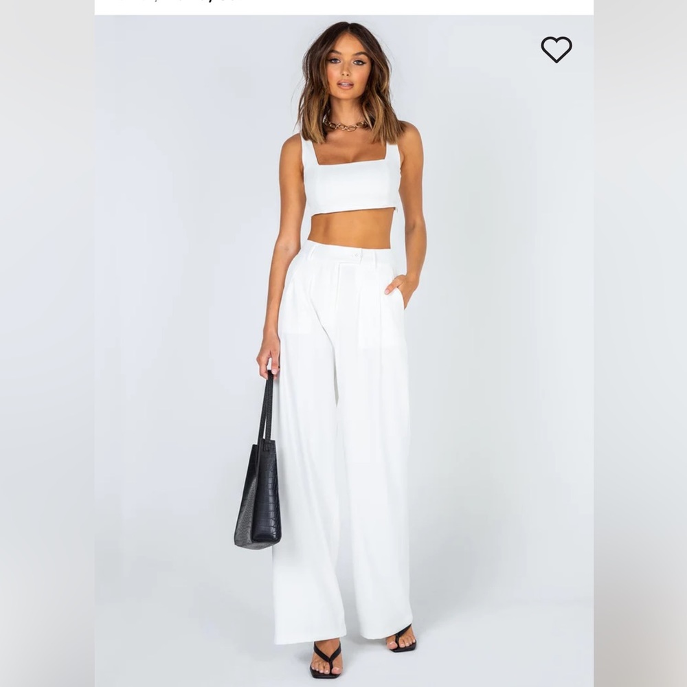 Princess Polly white trousers